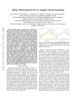 Robust 3DGS-based SLAM via Adaptive Kernel Smoothing