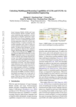 Unlocking Multilingual Reasoning Capability of LLMs and LVLMs through Representation Engineering