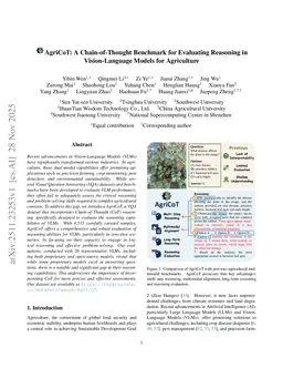 AgriCoT: A Chain-of-Thought Benchmark for Evaluating Reasoning in Vision-Language Models for Agriculture