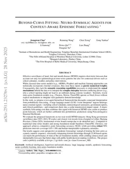 Beyond Curve Fitting: Neuro-Symbolic Agents for Context-Aware Epidemic Forecasting