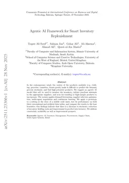 Agentic AI Framework for Smart Inventory Replenishment