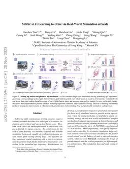 SimScale: Learning to Drive via Real-World Simulation at Scale