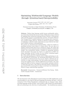 Optimizing Multimodal Language Models through Attention-based Interpretability