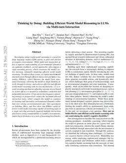 Thinking by Doing: Building Efficient World Model Reasoning in LLMs via Multi-turn Interaction