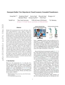 Emergent Outlier View Rejection in Visual Geometry Grounded Transformers