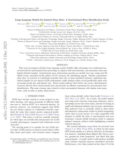 Large Language Models for Limited Noisy Data: A Gravitational Wave Identification Study