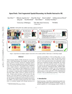 SpaceTools: Tool-Augmented Spatial Reasoning via Double Interactive RL