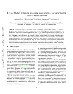 Beyond Flicker: Detecting Kinematic Inconsistencies for Generalizable Deepfake Video Detection