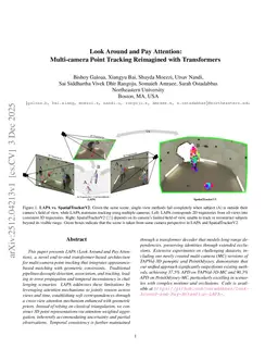 Look Around and Pay Attention: Multi-camera Point Tracking Reimagined with Transformers