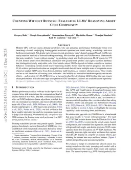 Counting Without Running: Evaluating LLMs' Reasoning About Code Complexity