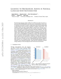 Learning to Orchestrate Agents in Natural Language with the Conductor