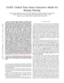 UniTS: Unified Time Series Generative Model for Remote Sensing