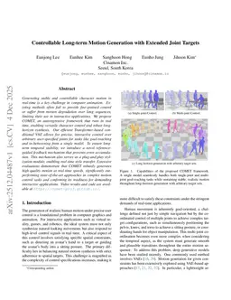 Controllable Long-term Motion Generation with Extended Joint Targets