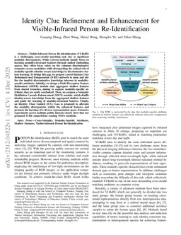 Identity Clue Refinement and Enhancement for Visible-Infrared Person Re-Identification