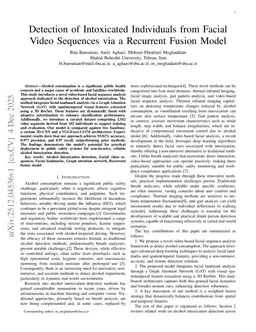 Detection of Intoxicated Individuals from Facial Video Sequences via a Recurrent Fusion Model