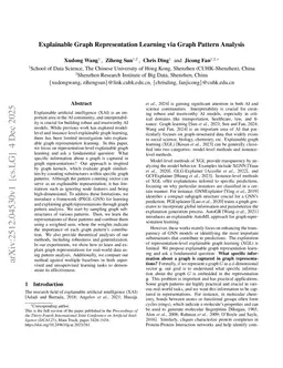 Explainable Graph Representation Learning via Graph Pattern Analysis