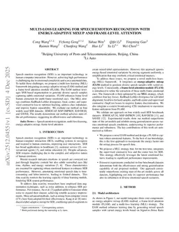 Multi-Loss Learning for Speech Emotion Recognition with Energy-Adaptive Mixup and Frame-Level Attention