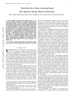 TimesNet-Gen: Deep Learning-based Site Specific Strong Motion Generation