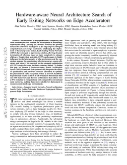 Hardware-Algorithm Co-Optimization of Early-Exit Neural Networks for Multi-Core Edge Accelerators