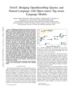 OsmT: Bridging OpenStreetMap Queries and Natural Language with Open-source Tag-aware Language Models