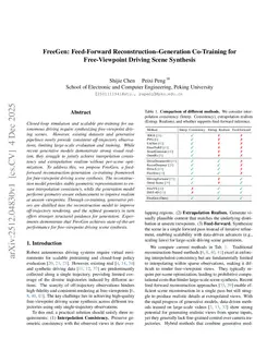 FreeGen: Feed-Forward Reconstruction-Generation Co-Training for Free-Viewpoint Driving Scene Synthesis