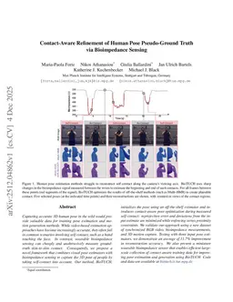 Contact-Aware Refinement of Human Pose Pseudo-Ground Truth via Bioimpedance Sensing