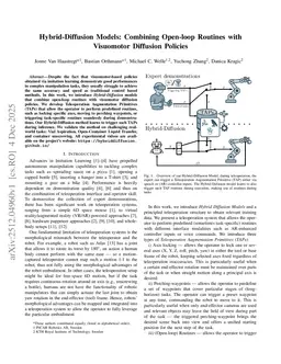 Hybrid-Diffusion Models: Combining Open-loop Routines with Visuomotor Diffusion Policies