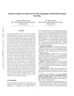 Semantic-Guided Two-Stage GAN for Face Inpainting with Hybrid Perceptual Encoding