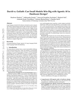 David vs. Goliath: Can Small Models Win Big with Agentic AI in Hardware Design?