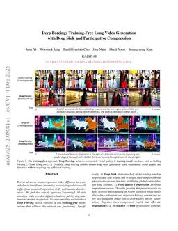 Deep Forcing: Training-Free Long Video Generation with Deep Sink and Participative Compression