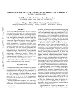 ChromouVQA: Benchmarking Vision-Language Models under Chromatic Camouflaged Images