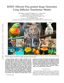 EFDiT: Efficient Fine-grained Image Generation Using Diffusion Transformer Models