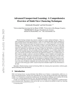 Advanced Unsupervised Learning: A Comprehensive Overview of Multi-View Clustering Techniques