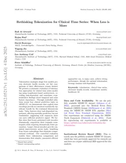 Rethinking Tokenization for Clinical Time Series: When Less is More