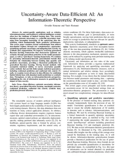 Uncertainty Quantification and Data Efficiency in AI: An Information-Theoretic Perspective