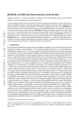 BEAVER: An Efficient Deterministic LLM Verifier