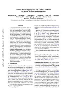 Entropy Ratio Clipping as a Soft Global Constraint for Stable Reinforcement Learning