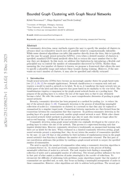 Bounded Graph Clustering with Graph Neural Networks