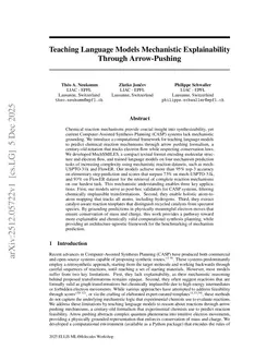 Teaching Language Models Mechanistic Explainability Through MechSMILES