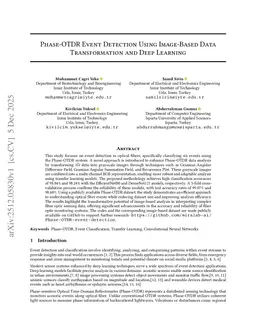 Phase-OTDR Event Detection Using Image-Based Data Transformation and Deep Learning
