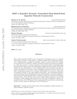 LDLT $\mathcal{L}$-Lipschitz Network: Generalized Deep End-To-End Lipschitz Network Construction