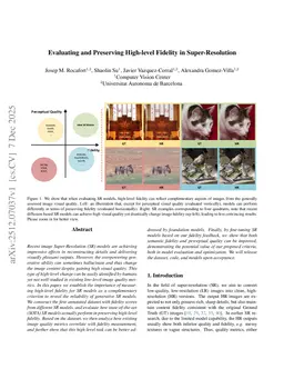 Evaluating and Preserving High-level Fidelity in Super-Resolution