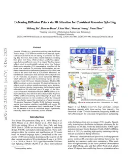 Debiasing Diffusion Priors via 3D Attention for Consistent Gaussian Splatting