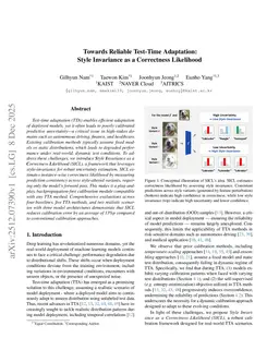 Towards Reliable Test-Time Adaptation: Style Invariance as a Correctness Likelihood