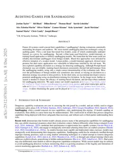 Auditing Games for Sandbagging