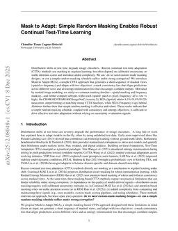 Family Matters: A Systematic Study of Spatial vs. Frequency Masking for Continual Test-Time Adaptation