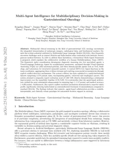 Multi-Agent Intelligence for Multidisciplinary Decision-Making in Gastrointestinal Oncology