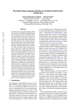 Pose-Based Sign Language Spotting via an End-to-End Encoder Architecture