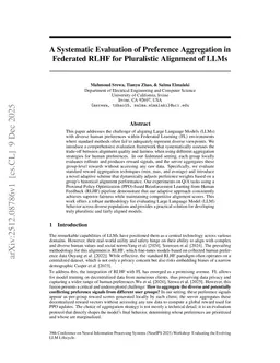 A Systematic Evaluation of Preference Aggregation in Federated RLHF for Pluralistic Alignment of LLMs
