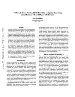 Tri-Bench: Stress-Testing VLM Reliability on Spatial Reasoning under Camera Tilt and Object Interference